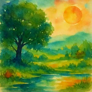 Enthusiasm watercolor