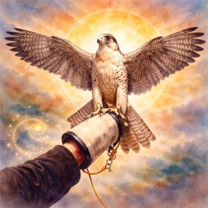 Watercolor of symbolizing self-mastery and control