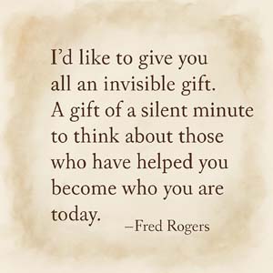 Fred Rogers watercolor gift