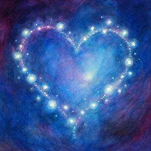 Square watercolor suggesting kindness — warm light and gentle color flowing outward