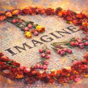 Art image associated with John Lennon’s song “Imagine”