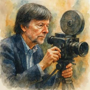 Ken Burns documentary watercolor