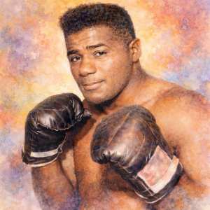 Floyd Patterson watercolor portrait