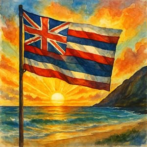 Hawaiian protest rising sun at Makapuʻu