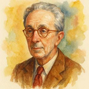 Norman Rockwell watercolor portrait