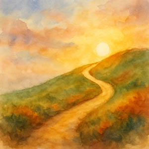 Uphill Path at Sunrise