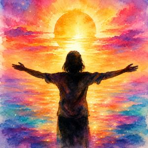Original Daily Celebrations watercolor celebrating courage, resilience, and the quiet victories of the heart.